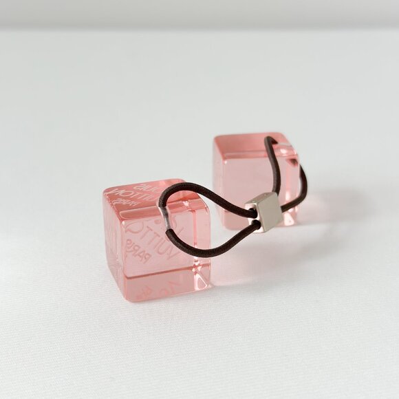 Louis Vuitton Cube Hair Tie - Pink - Picture 4 of 10
